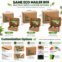 Boîte d'expédition en carton ondulé personnalisée avec fermeture à rabat, boîte d'expédition en kraft 12x9x2, boîtes d'expédition recyclables pour le commerce électronique et les marques de détail