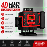 Niveau laser 3D GuangChen à auto-nivellement 360°, faisceau lumineux intense, pour alignement et nivellement en extérieur