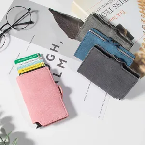 <span class=keywords><strong>Portafoglio</strong></span> da <span class=keywords><strong>donna</strong></span> Anti RFID moda tinta unita per <span class=keywords><strong>rosa</strong></span> porta carte pochette con Hasp per le signore e le ragazze - Product Image 2