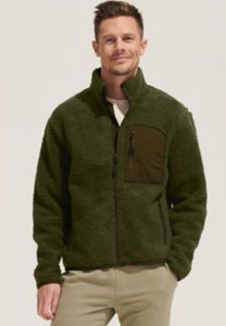 UNISEX <strong>DOUBLE</strong>-SIDE FLEECE <strong>JACKET</strong> W/<strong>ZIP</strong> up High Collar Windproof Lightweight - Product Image 4