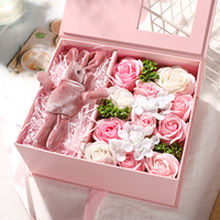 OEM Écologique Recycle Je t'aime couvercle acrylique maman fleur maman boîtes florales fleur maman boîte fête des mères boîte cadeaux pour fleurs