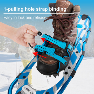 XATP Meilleure Qualité BSCI Cadre en Aluminium Plateau en HDPE Sangle à 1 trou de fixation Lève-talon Crampons à neige Fournisseur de skis - Product Image 3