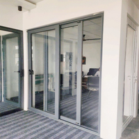 Ventanas Corredizas Verticales de Aluminio con Vidrio Resistente a Huracanes NFRC, Diseño Moderno