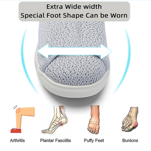 Baskets décontractées pour femmes <span class=keywords><strong>chaussures</strong></span> pour diabétiques avec <span class=keywords><strong>pieds</strong></span> gras gros orteil gonflé pour la marche et le style de course - Product Image 3