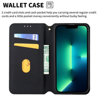 Étui en cuir texturé 3D pour Redmi Note 14/Pro + avec fente pour carte et couvercle rabattable Modèle 5G et 4G Compatible Phone Grip