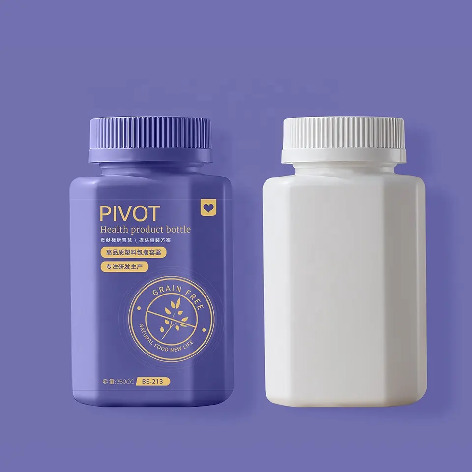 Пластиковая лекарственная таблетка с витамином, 250 см3