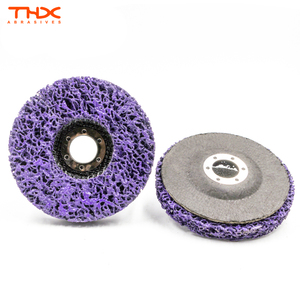 Bande abrasive violette de 5 pouces et disque propre disque de coupe 125 disque de décapage de peinture bleu avec support en fibre de verre pour le meulage de la rouille - Product Image 1