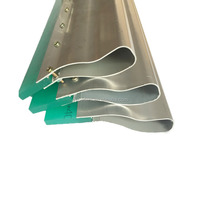 Spatule de sérigraphie avec logo personnalisé, manche en aluminium, lame en silicone