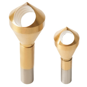 Dr. Giant 4-Piece Titanium-Plated Beveling <b>Tool</b> Set High-Speed Steel Internal Chip Removal For Steel Countersinking Deburring - Product Image 4