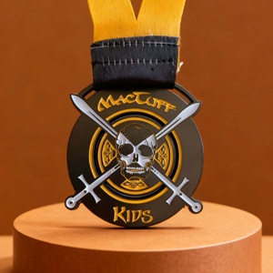 Fabricant de médailles de marathon personnalisées en émail doux or et argent, conception sur mesure, médailles sportives en métal pour les finalistes de la natation - Product Image 6