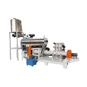 Floating Twin Screw Extruded Floating Fish Feed Pellet Production Line Mill Extruder Machine