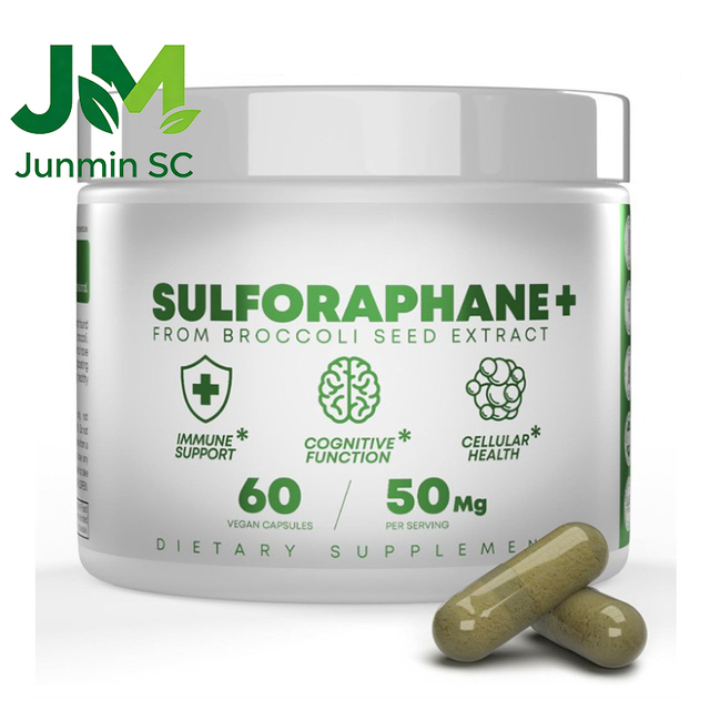 Broccoli Extract Capsules Antioxidant Detox Immune Support Cellular Health Natural Adult OEM Private Label