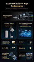 Nouveau projecteur en stock TS-17 Dual WiFi6 1920*1080P 4K Android13 BT5.0 LCD Cinéma Extérieur Portable 150ANSI