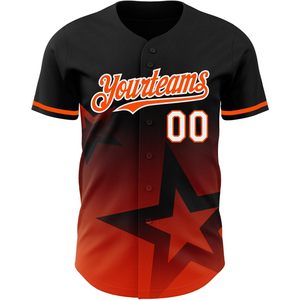 Custom Gradient Baseball Jersey Button <b>Down</b> Sublimated Moisture Wicking Unisex Adult Teens Sports Team Uniform - Product Image 1