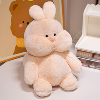 Peluche lapin mignonne en gros, jouet en peluche doux pour enfants, poupée de sommeil super douce, cadeau d'anniversaire