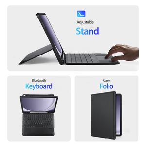 Étui de protection pour <span class=keywords><strong>Samsung</strong></span> Tab A9 Plus pour clavier fente pour stylo espagnol portugais compatibilité pour Tab S8 <span class=keywords><strong>S9</strong></span> S10 Ultra - Product Image 3