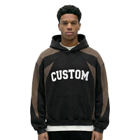 Ventes en gros de sweats à capuche pour hommes personnalisés, 100% coton, impression, sweat à capuche surdimensionné, vêtements lourds, fabricants de vêtements, sweats à capuche boxy pour hommes