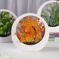 T-426 artificielle bonsaï Faux plantes décor intérieur Faux plante en pot pour décorations de Table de bureau avec lumière