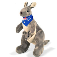 Jouet en peluche douce Kawaii, kangourou australien, jouet en peluche douce pour fille, cadeaux, Offre Spéciale