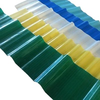 Plaques ondulées en polycarbonate anti-UV, plaques FRP, plaques plastiques transparentes anti-UV, tuiles de toiture en fibre