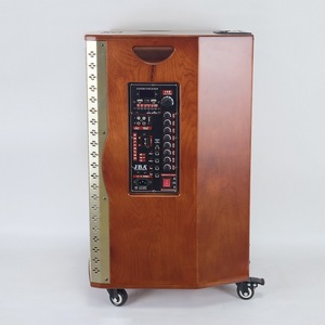 JBA High Power Wooden Outdoor <b>Speaker</b> 3060W Bluetooth Rechargeable Battery With <b>Microphone</b> For Square Dancing Karaoke - Product Image 3