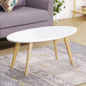 <strong>White</strong> Wooden Coffee <strong>Table</strong> with Four <strong>Corners</strong> - Product Image 5