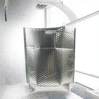 Barrière radiante antibactérienne sans fibres en feuille d'aluminium à bulles, isolation réfléchissante en feuille d'aluminium à bulles pour l'isolation des bâtiments