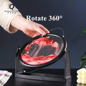 <span class=keywords><strong>Sablier</strong></span> en verre <span class=keywords><strong>3D</strong></span> moderne pour anniversaire, <span class=keywords><strong>Paysage</strong></span> marin profond, Peinture de sable mouvant, Écologique, Taille personnalisable, Art du sable en mouvement - Product Image 4