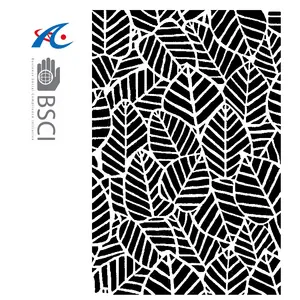 eco-friendly outdoor rug woven from straws make of premium recycled plastic cheap pp straw beach mat black and white leaf