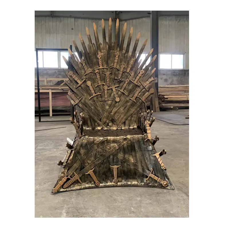 Personalizzato Vintage in metallo di gioco di Thrones ferro Thrones sedia Action Figure per interni decorazione per esterni