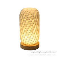 Lampe de chevet USB rechargeable à intensité variable avec contrôle tactile, design vase floral, pour hôtel, chambre et ambiance salon