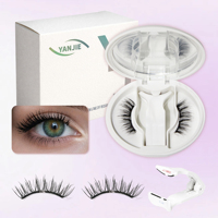 Kit de faux cils magnétiques personnalisés, cils magnétiques doux réutilisables pour les acheteurs en gros de produits de beauté, logo personnalisé, enregistré CPNP