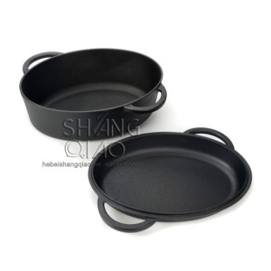 <span class=keywords><strong>Moule</strong></span> ovale <span class=keywords><strong>de</strong></span> conservation <span class=keywords><strong>de</strong></span> la chaleur avec couvercle pour la cuisson quotidienne <span class=keywords><strong>Moule</strong></span> à pain en fonte - Product Image 3