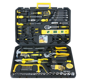 Ensemble d'outils multifonctionnels pour la maison, fabrication directe en Chine, électricien, charpentier, quincaillerie, réparation, boîte à outils combinée, acier de calibre 45 - Product Image 2