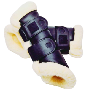 รองเท้าบูท fetlock ม้าคลาสสิกออกแบบได้ตามต้องการรองเท้ากีฬาอุปกรณ์ขี่ม้ารองเท้าเอ็นสำหรับป้องกันขา - Product Image 1