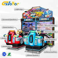 Simulateur de course automobile professionnel à monnayeur pour 2 joueurs, machine de jeu de conduite dynamique Speedster pour centre de jeux