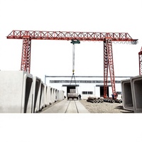 Grue portique électrique transfrontalière dédiée aux stands de fleurs ; Grues sur rail intérieures/extérieures de 5/10 tonnes avec commande au sol et à distance