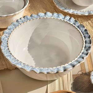 Vaisselle de cuisine pour usage domestique : Assiettes, bols, tasses à café au design épuré et raffiné, ensemble de vaisselle de luxe léger - Product Image 3