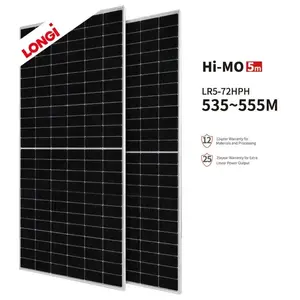High performance Longi Solar Panels 530W 535w 540w 545W 550W 555W Mono Perc Solar Panel Price 550w solar panel