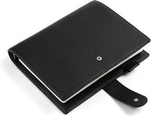 Custom Leather Magnetic A5/A6 Loose-Leaf Planner Cover in Pebbled PU Leather Metal <b>Ring</b> <b>Binder</b> UV Printed Business Organizer - Product Image 4