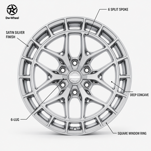 Jantes en alliage forgé sur mesure DW, concaves, 20, 22, 24 pouces, 6x139.7, 6x135, 5x127 pour GM Chevrolet Silverado, GMC Yukon, Lexus LM LX - Product Image 2