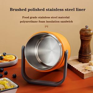 กล่องข้าวสแตนเลส 304 เก็บอุณหภูมิ กล่องอาหารกลางวันแบบพกพาสำหรับพนักงานออฟฟิศและนักเรียน - Product Image 5
