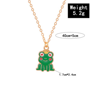 Collana da Donna con Ciondolo a Forma di Rana Placcato Oro in Lega, Gioielli alla Moda, Cartone Animato, Collezione 2026 - Grande Successo! - Product Image 5