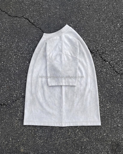 T-shirt Boxy en Coton Délavé pour Homme – Effet Vintage Usé – T-shirt Personnalisé en Coton Vieilli - Product Image 3