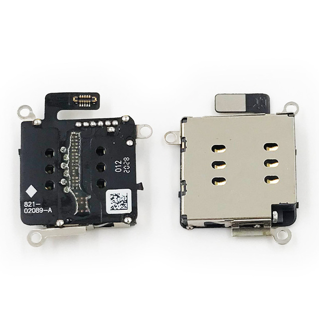 Dual Sim Card Reader Connector for IPhone 11 Sim Card Tray Slot Holder Adapter