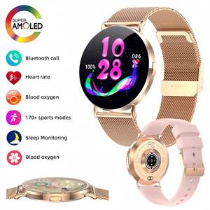 Montre connectée Bluetooth ultra-fine à écran AMOLED, toujours éclairée, avec suivi de la fréquence cardiaque, de la pression artérielle et de la santé féminine, best-seller - Product Image 1
