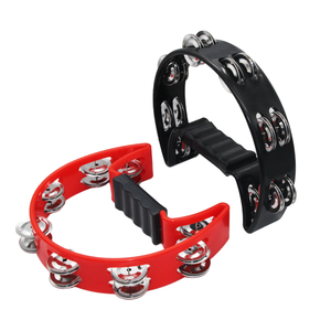 <span class=keywords><strong>Tambourin</strong></span> Métal Jingles Main Cloche Percussion <span class=keywords><strong>Demi</strong></span>-<span class=keywords><strong>lune</strong></span> Tambourins Instrument de Musique Cadeaux pour Enfants et Adultes Fête - Product Image 6