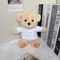 Ours en peluche Songshan Toys OEM personnalisés, 22 cm, avec T-shirt coloré et logo imprimé, cadeaux en peluche douce pour enfants