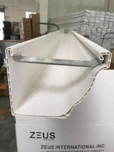 Gouttière en <span class=keywords><strong>PVC</strong></span> imperméable/tuyau de descente en plastique UPVC à bas prix pour maison de campagne/connecteur de gouttière pour villas - Product Image 3