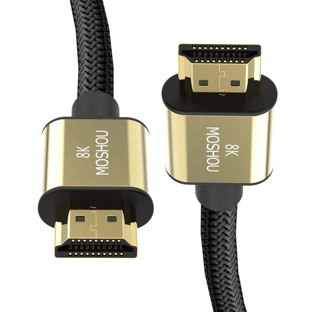 Certified 1M HDMI 2.1 Gold Plated Braided 4K 120Hz 8K@60Hz Ultra High Speed HDMI 2.1 Cable 48Gbps EARC Dolby Vision HD